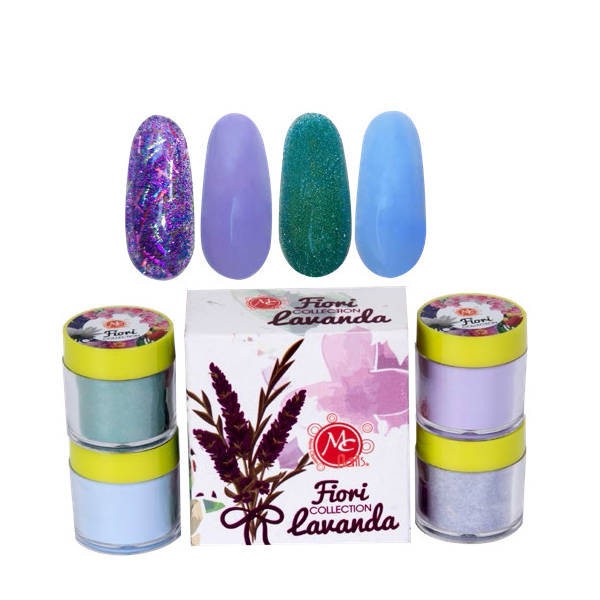 MC coleccion fiori lavanda 4 pz