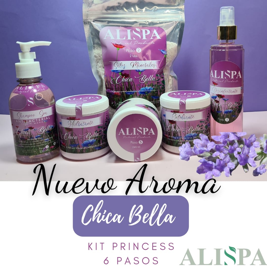 ALISPA kit baby chica bella pedicure y manicure 6 pasos